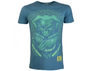 Tričko Yakuza Premium 3616 - modré, Crooks and Rebels, Flying Riots